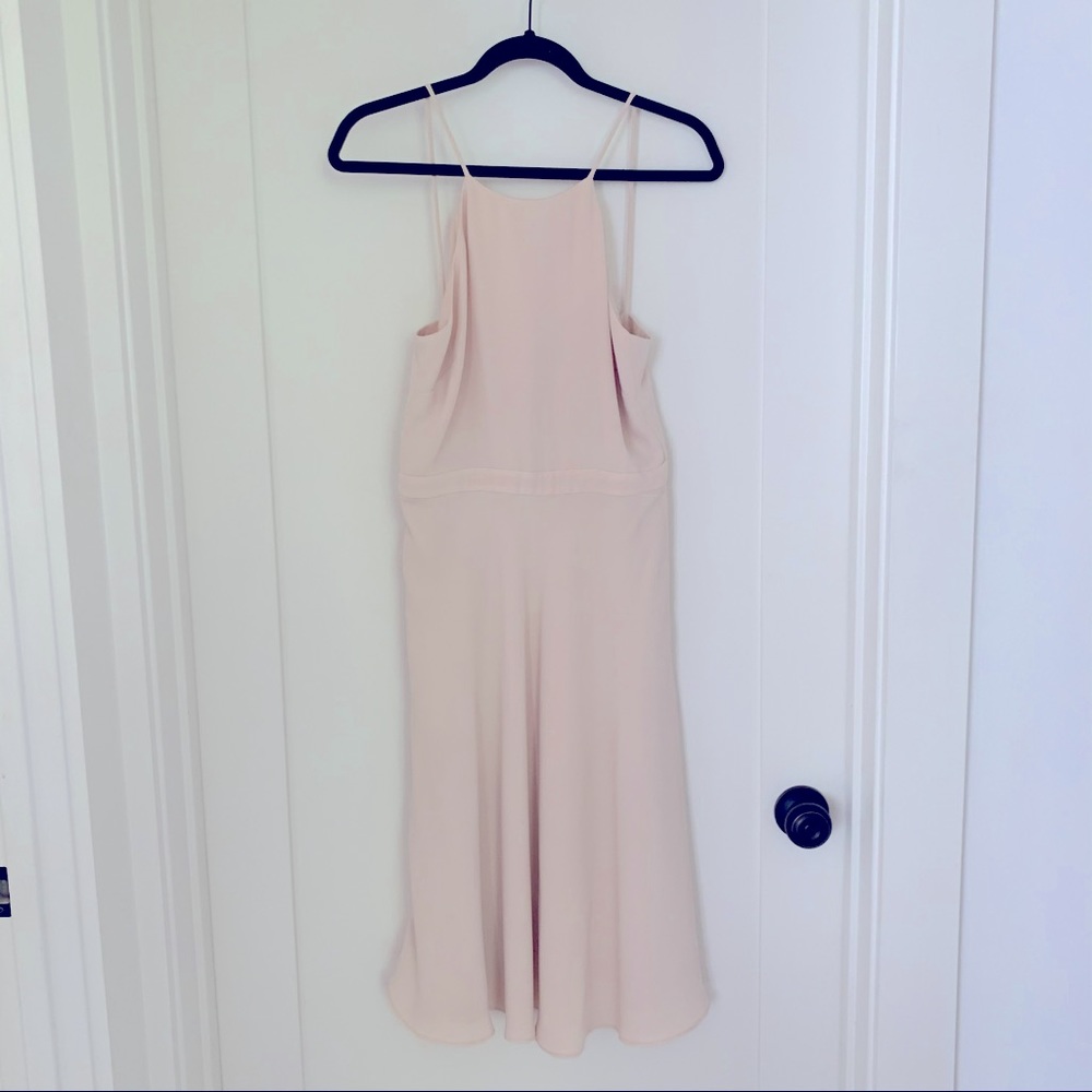 J Crew pinkish cream midi dress